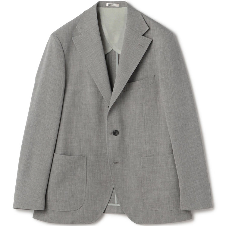 シルバーライン 【発送在庫あり】【RBC】【春夏】3釦段返りジャケット/グレー/パッチポケット グレー淡色