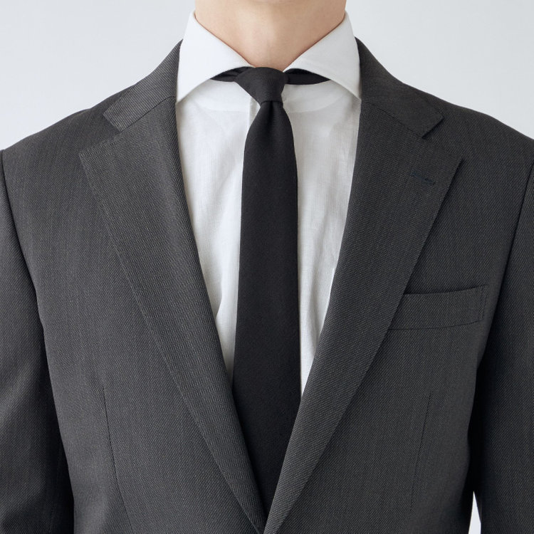 シルバーライン 【4S CROSS】【年間】セットアップジャケット/グレー×カルゼ/パッチポケット グレー中間