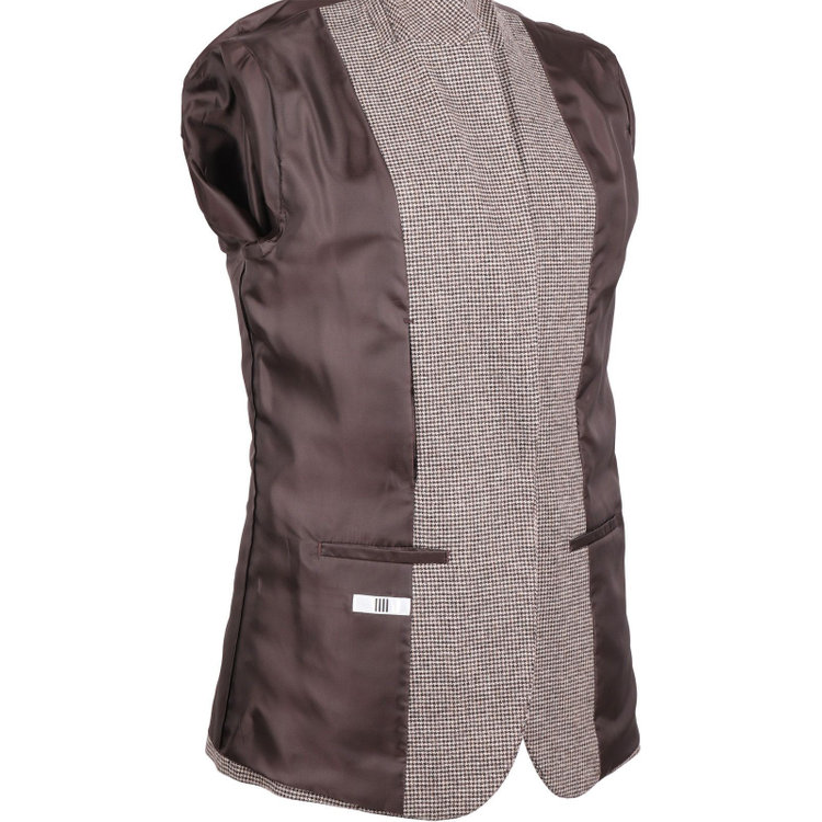 スーツセレクト 【RELAX TAPERED】【秋冬】1釦ジャケット/ブラウン×ハウンドトゥース ブラウン系(茶)