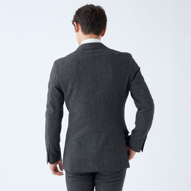シルバーライン 【CLASSICO TAPERED】【秋冬】2釦シングルスーツ 1タック/グレー/RE:NEWOOL/※裾上げ必要 グレー濃色
