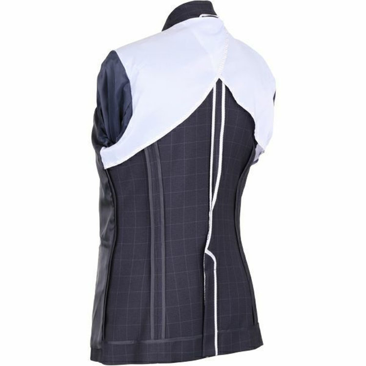 ブラックライン 【WEB限定/OUTLET】【発送在庫あり】【SL】【年間】1釦カラーレスジャケット/ネイビー×ハウンドトゥース+オーバーペン/ストレッチ素材/ウォッシャブル ネイビー系(紺)