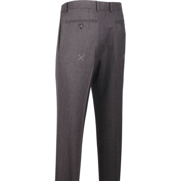 スーツセレクト 【発送在庫あり】【CLASSICO TAPERED】【春夏】2釦シングルスーツ 1タック/ブラウン＆ブラック×ハウンドトゥース/REDA ACTIVE/NEW ZEALAND WOOL MERINO/SHOWER CLEAN ブラウン系(茶)