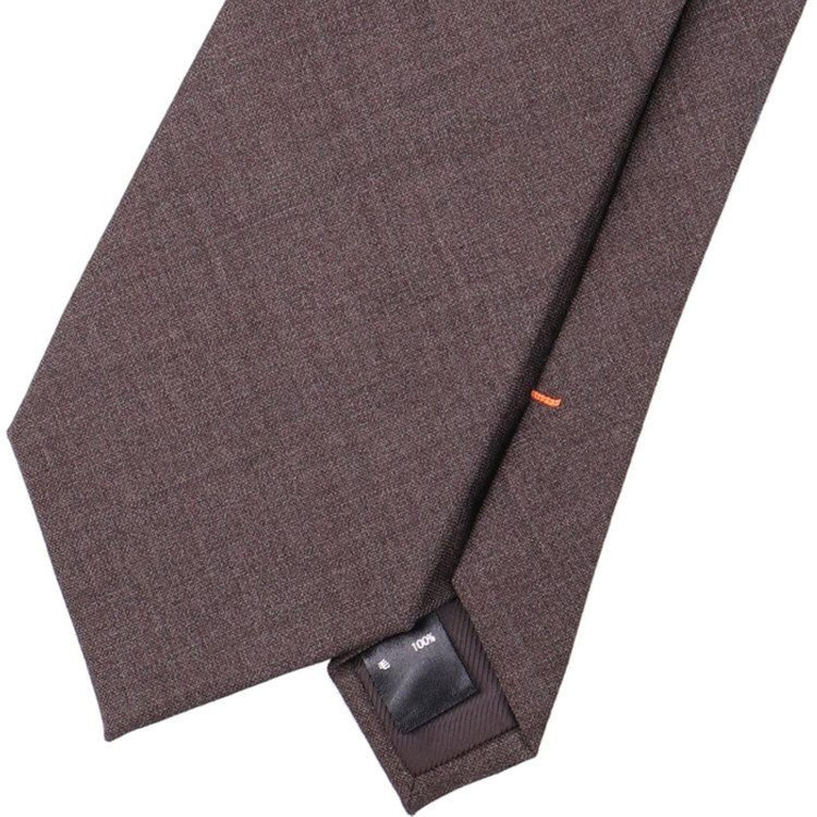 シルバーライン 【SILVER LINE】ウールソリッドネクタイ 8.5cm幅/ブラウン/SARUTAHIKO COFFEE その他