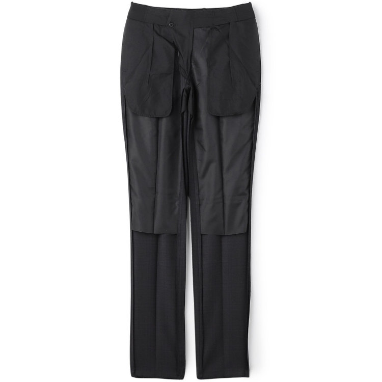 シルバーライン 【CLASSICO TAPERED】【秋冬】2釦シングルスーツ 1タック/ダークグレー×チェック/ウエストムーブ/Ermenegildo Zegna TRAVELLER woven in italy/※裾上げ必要 グレー濃色