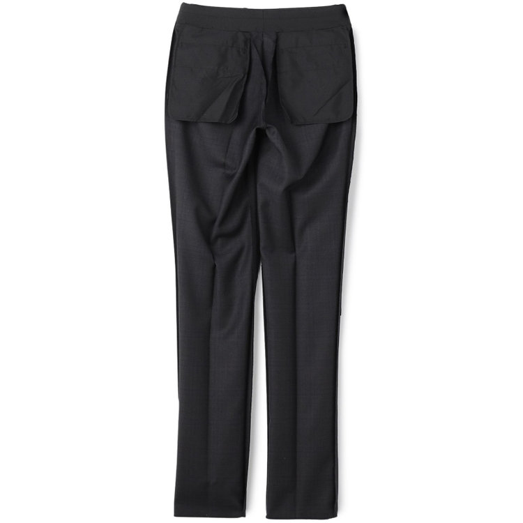 シルバーライン 【CLASSICO TAPERED】【秋冬】2釦シングルスーツ 1タック/ダークグレー×チェック/ウエストムーブ/Ermenegildo Zegna TRAVELLER woven in italy/※裾上げ必要 グレー濃色