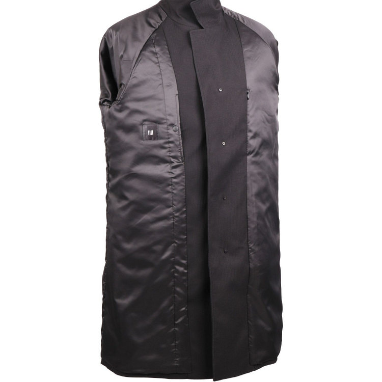 ブラックライン 【WEB限定/OUTLET】【BL】ステンカラーコート/ブラック×シャドーストライプ/WATERPROOF ブラック系(黒)