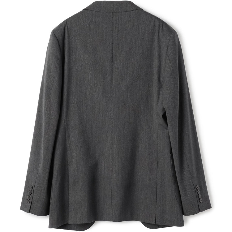 シルバーライン 【4S CROSS】【年間】セットアップジャケット/グレー×カルゼ/パッチポケット グレー中間