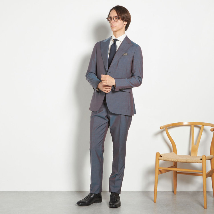 シルバーライン 【CLASSICO TAPERED】【春夏】2釦ピークドラペルスーツ 2タック/グレー/MARZOTTO/※裾上げ必要 その他