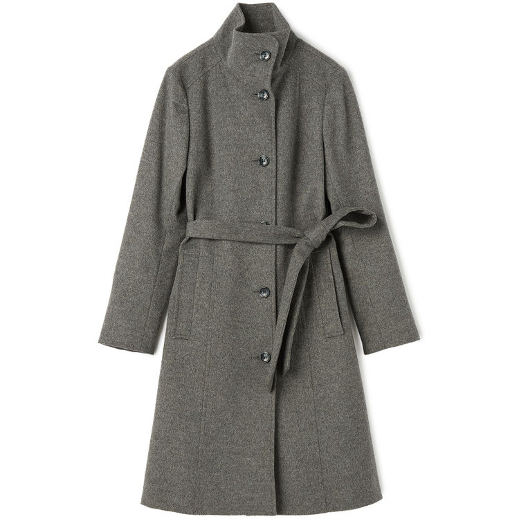 シルバーライン 【SL】ウールスタンドカラーベルテッドコート/グレー グレー中間
