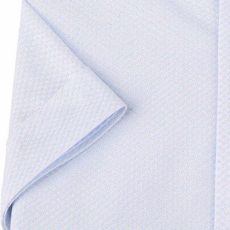 ブラックライン 【発送在庫あり】【BL/半袖】【スーパーノンアイロン】ボタンダウンドレスワイシャツ/サックス×ドビー/SUPER NON IRON 4S ブルー系(青)