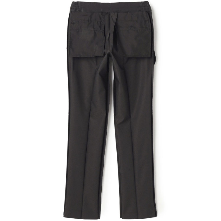 ブラックライン 【SLIM TAPERED_2】【年間】2釦シングルスリーピーススーツ 0タック/グレー/ウエストシャーリング/4S/※パンツ裾直し必要 グレー濃色