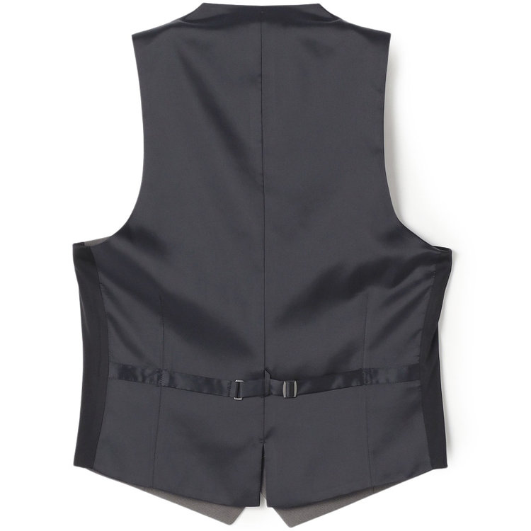 ブラックライン 【SLIM TAPERED_2】【年間】2釦シングルスリーピーススーツ 0タック/グレー/ウエストシャーリング/4S/※パンツ裾直し必要 グレー濃色