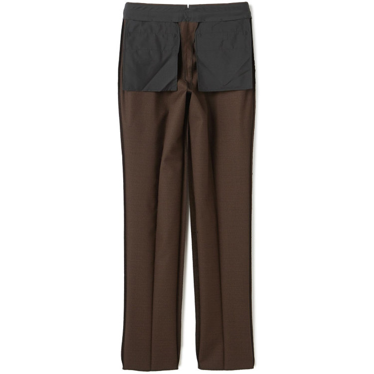 シルバーライン 【CLASSICO TAPERED】【春夏】3釦段返りシングルスーツ 2タック/ブラウン/パッチポケット/ウエストムーブ/MARZOTTO/※裾上げ必要 茶濃色