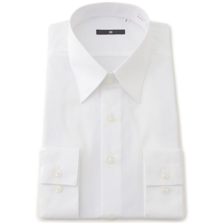 ブラックライン 【BLACK LINE】【形態安定】レギュラーカラーワイシャツ/ホワイト 白