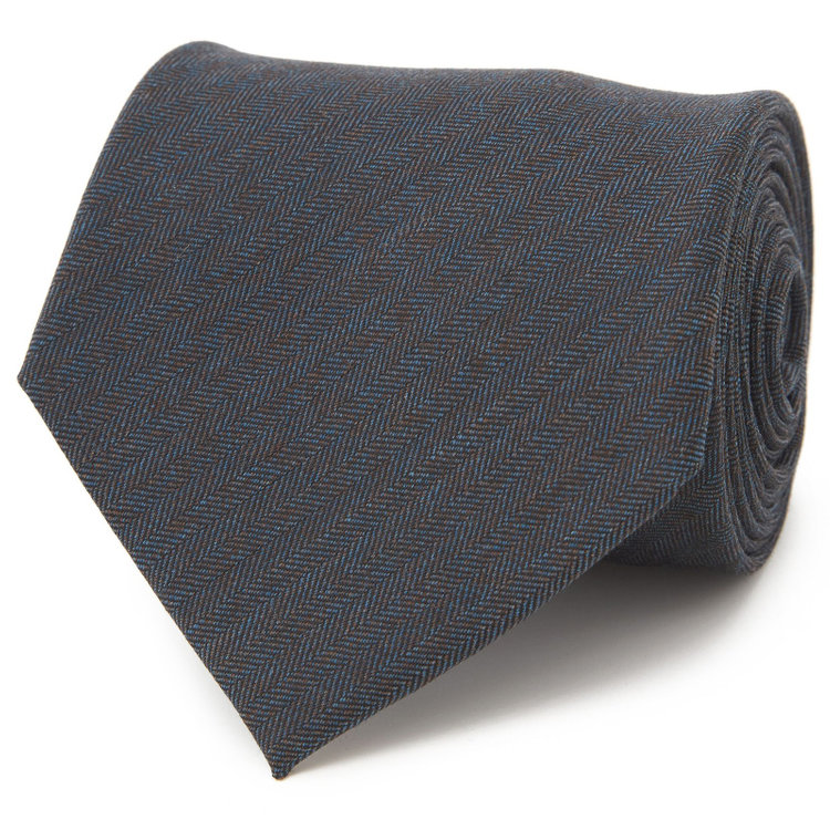 シルバーライン 【SL】ウールシャドーストライプネクタイ 8.5cm幅/グレー/Ermenegildo Zegna TRAVELLER woven in italy その他