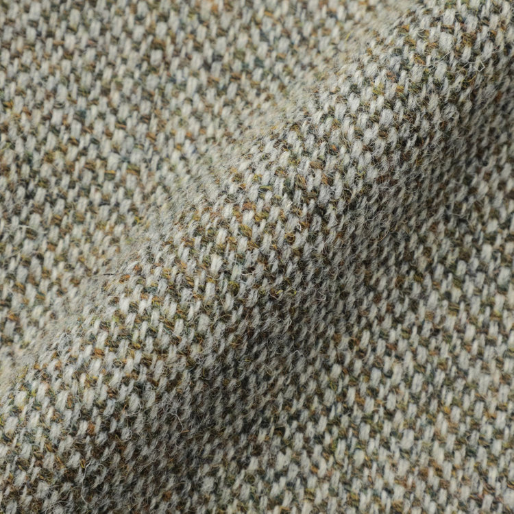 シルバーライン 【CLASSICO TAPERED】【秋冬】ウール2釦ジャケット/ベージュ×チェック+ツイード/Harris Tweed hand woven in the outer hebrides of scotland 茶淡色
