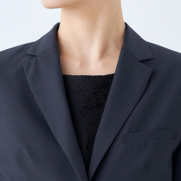 ブラックライン 【就活.】【年間】【BL】2釦ジャケット/ネイビー/ウォッシャブル＆ストレッチ 紺中間