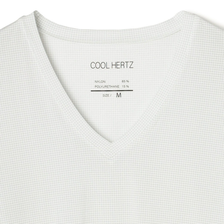 ソノタ ＼ワイシャツ用ビジネスアンダー/【COOL HERTZ:クールヘルツ】 Vネック半袖アンダーシャツ 白
