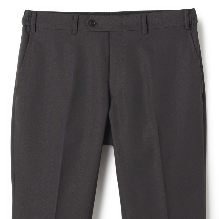 ブラックライン 【SLIM TAPERED_2】【年間】2釦シングルスリーピーススーツ 0タック/グレー/ウエストシャーリング/4S/※パンツ裾直し必要 グレー濃色