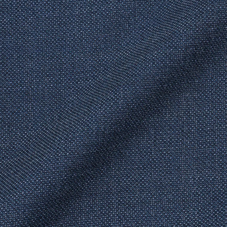 シルバーライン 【発送在庫あり】【CLASSICO TAPERED】【春夏】3釦段返りシングルスーツ 2タック/ブルー/パッチポケット/ウエストムーブ/MARZOTTO/※パンツ裾直し必要 青中間