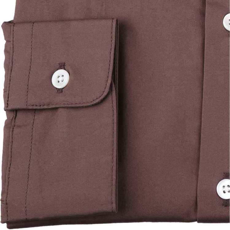 スーツセレクト 【WEB限定/OUTLET】【RBC】【長袖】バンドカラーシャツ/ブラウン ブラウン系(茶)