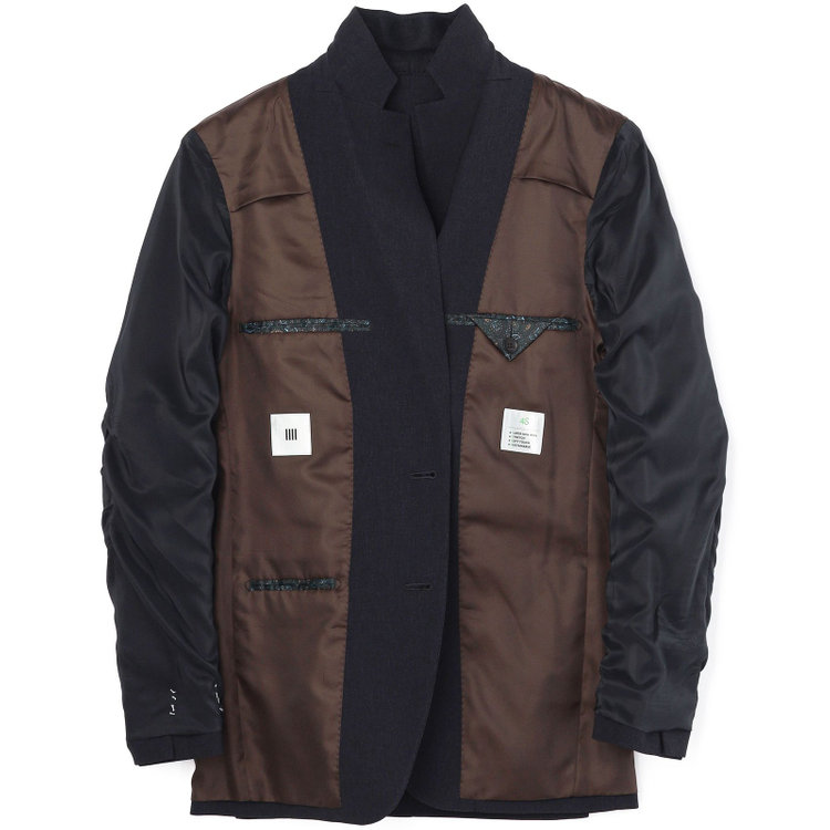 シルバーライン 【CLASSICO TAPERED】【春夏】2釦シングルスリーピーススーツ 1タックテーパードパンツ/ネイビー/ウエストムーブ/4S SUSTAINABILITY&ECOLOGY FABRIC/※パンツ裾上げ済仕様 紺濃色