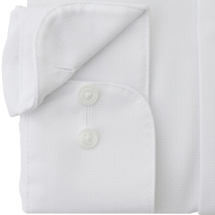 ブラックライン 【発送在庫あり】【WEB限定】【BLACK LINE】ボタンダウンワイシャツ/ホワイト×ドビー/「4S」スーパーノンアイロン・ストレッチ 白