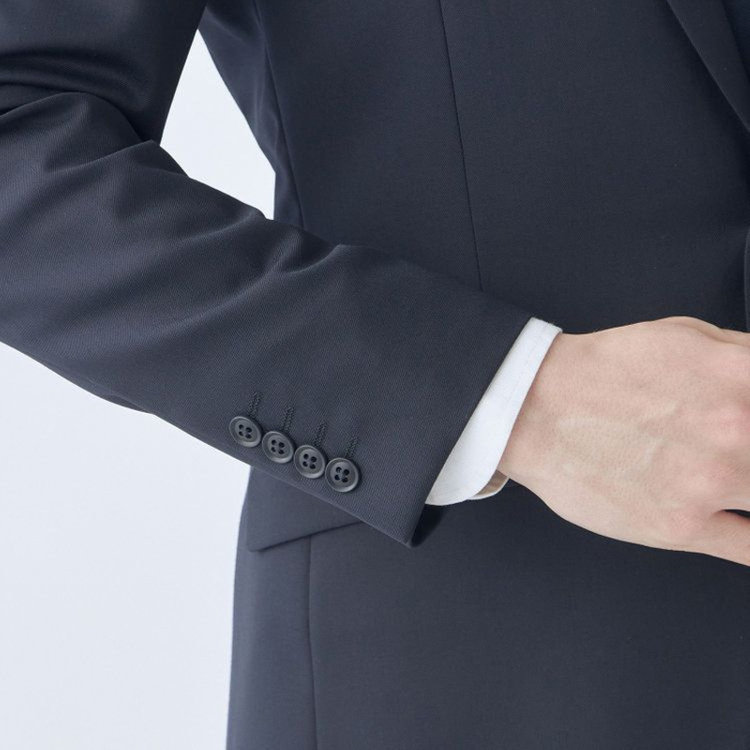 ブラックライン 【KSW】【年間】2釦シングルスーツ 0タック/ネイビー/※裾上げ必要 紺濃色