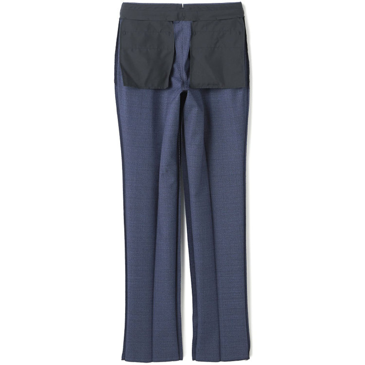 シルバーライン 【CLASSICO TAPERED】【春夏】3釦段返りシングルスーツ 2タック/ネイビー/パッチポケット/ウエストムーブ/MARZOTTO/※裾上げ必要 青濃色