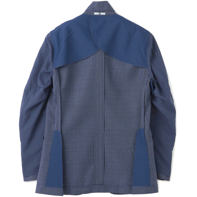 シルバーライン 【CLASSICO TAPERED】【春夏】3釦段返りシングルスーツ 2タック/ネイビー/パッチポケット/ウエストムーブ/MARZOTTO/※裾上げ必要 青濃色