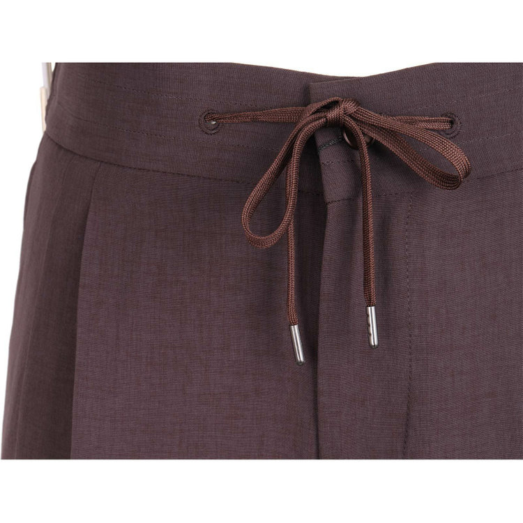 スーツセレクト 【WEB限定/OUTLET】【RBC】【春夏】スペアパンツ付き/ワイドラペル2釦シングルスーツ 1タック＆2タック/ブラウン/ドローコード&ウエストシャーリング/※パンツ裾上げ済仕様/ウォッシャブル ブラウン系(茶)