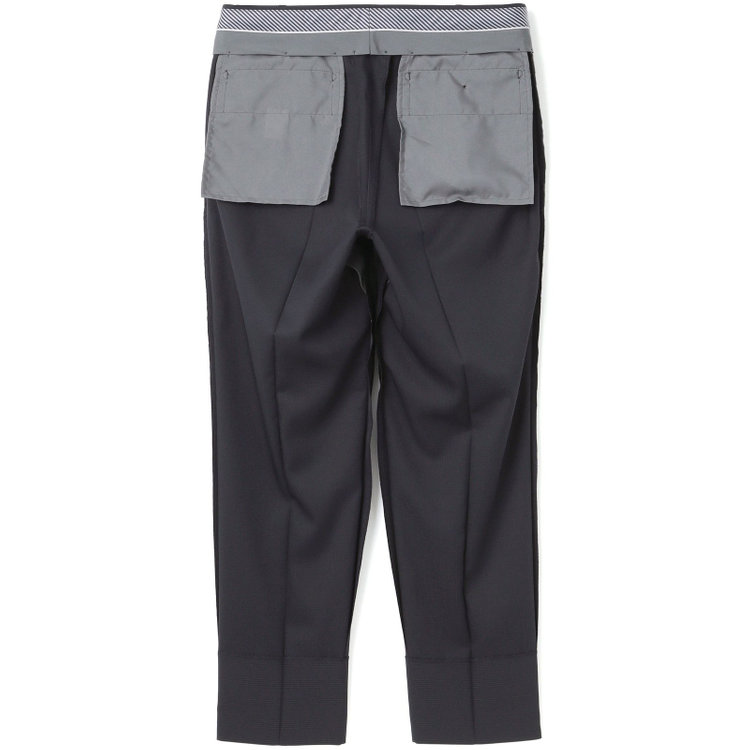 シルバーライン 【RBC】【春夏】2釦シングルスーツ 1タック/ネイビー×チェック/ウエストムーブ/4S AIR SUSTAINABILITY&ECOLOGY FABRIC/※パンツ裾上げ済仕様 紺中間