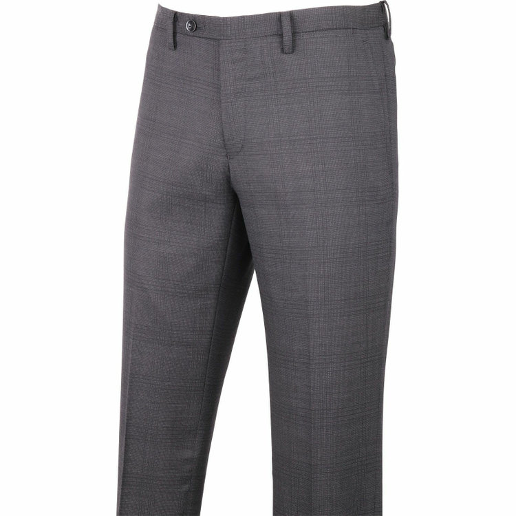 スーツセレクト 【WEB限定/OUTLET】【SKINNY_2】【秋冬】2釦シングルスリーピーススーツ 0タック/グレー×チェック グレー系(灰)