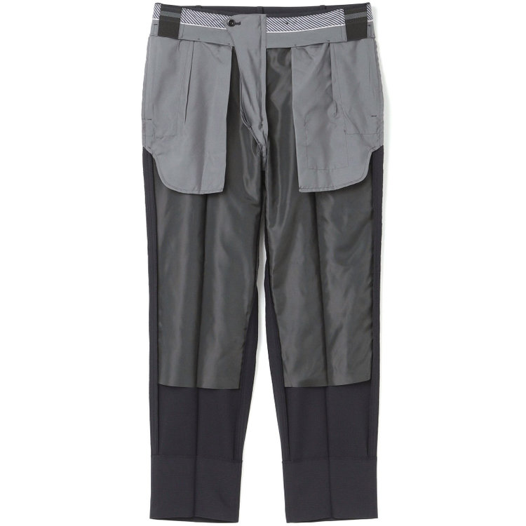 シルバーライン 【RBC】【春夏】2釦シングルスーツ 1タック/ネイビー×チェック/ウエストムーブ/4S AIR SUSTAINABILITY&ECOLOGY FABRIC/※パンツ裾上げ済仕様 紺中間