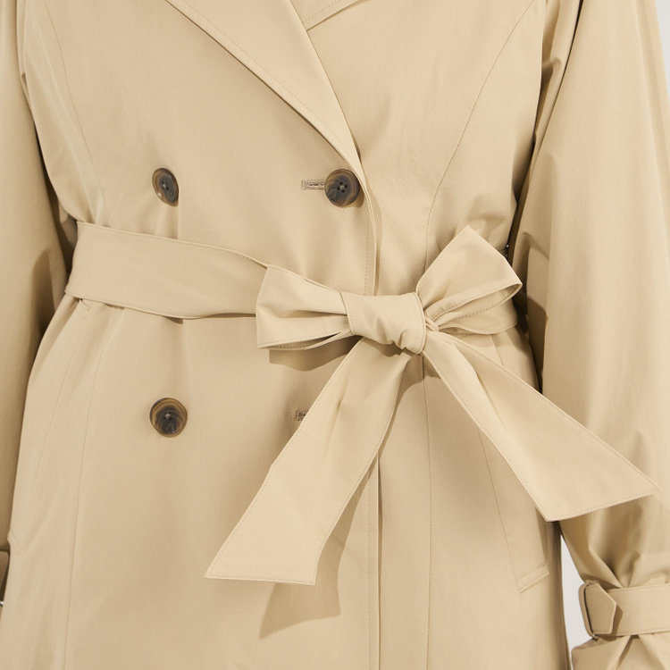 スーツセレクト 【SUIT SELECT×Samantha Thavasa】バックプリーツ トレンチコート/ベージュ 茶淡色