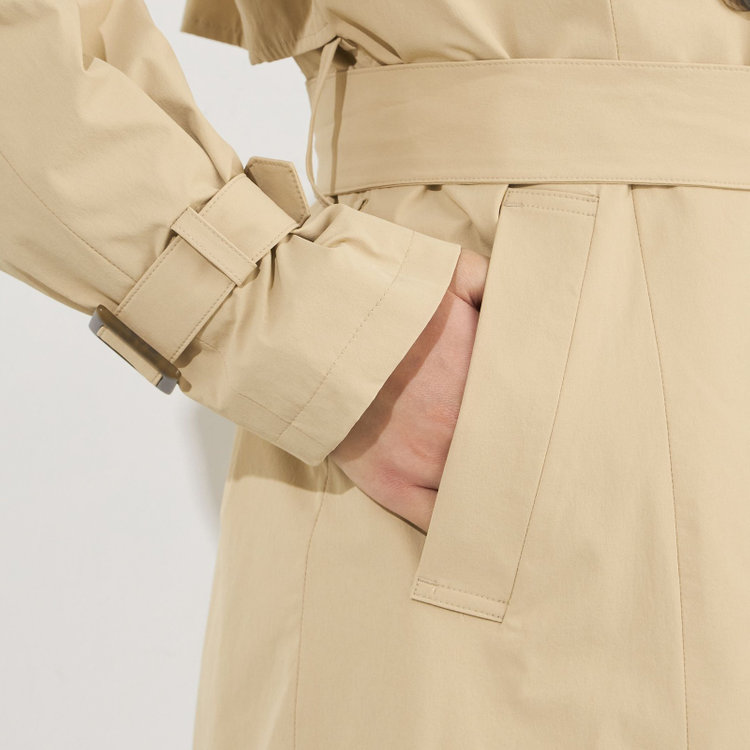 スーツセレクト 【SUIT SELECT×Samantha Thavasa】バックプリーツ トレンチコート/ベージュ 茶淡色