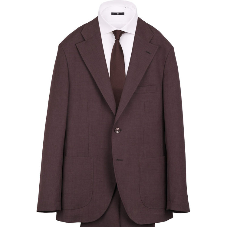 スーツセレクト 【WEB限定/OUTLET】【RBC】【春夏】スペアパンツ付き/ワイドラペル2釦シングルスーツ 1タック＆2タック/ブラウン/ドローコード&ウエストシャーリング/※パンツ裾上げ済仕様/ウォッシャブル ブラウン系(茶)