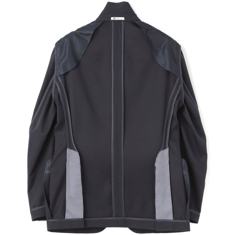 シルバーライン 【RBC】【春夏】2釦シングルスーツ 1タック/ネイビー×チェック/ウエストムーブ/4S AIR SUSTAINABILITY&ECOLOGY FABRIC/※パンツ裾上げ済仕様 紺中間
