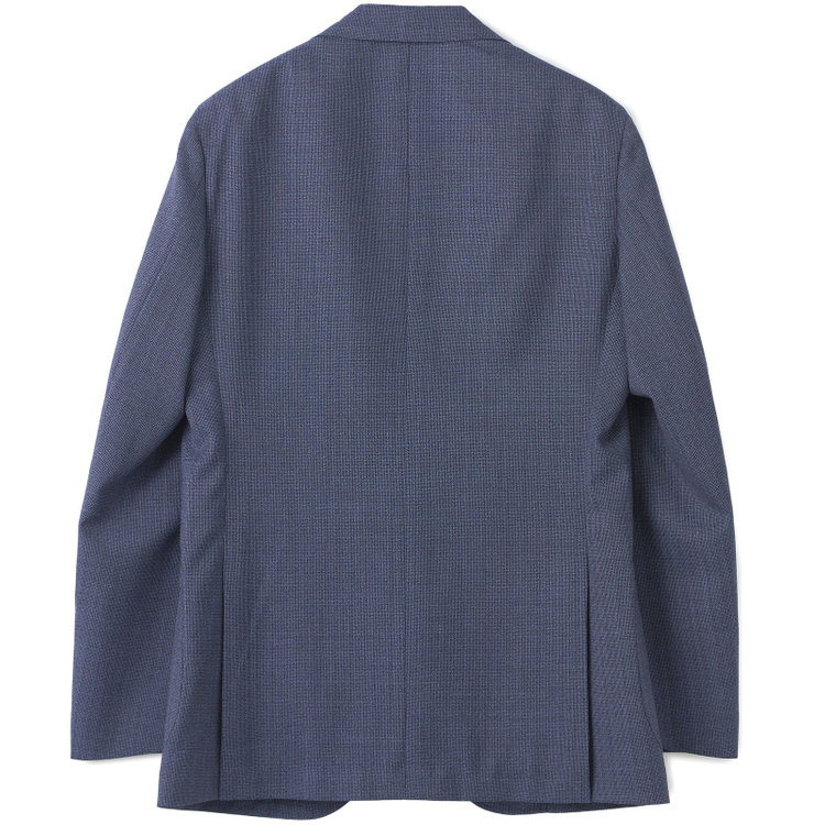 シルバーライン 【CLASSICO TAPERED】【春夏】3釦段返りシングルスーツ 2タック/ネイビー/パッチポケット/ウエストムーブ/MARZOTTO/※裾上げ必要 青濃色