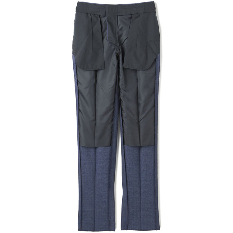 シルバーライン 【CLASSICO TAPERED】【春夏】3釦段返りシングルスーツ 2タック/ネイビー/パッチポケット/ウエストムーブ/MARZOTTO/※裾上げ必要 青濃色