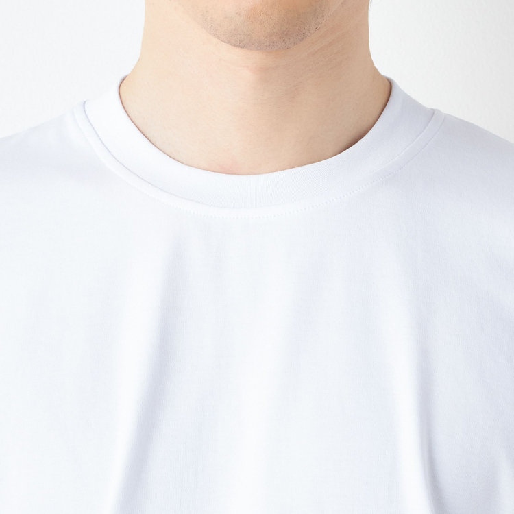 スーツセレクト 【発送在庫あり】【RBC】【半袖】究極の白 "美’s TEE" / クルーネック/ ホワイト/ 白