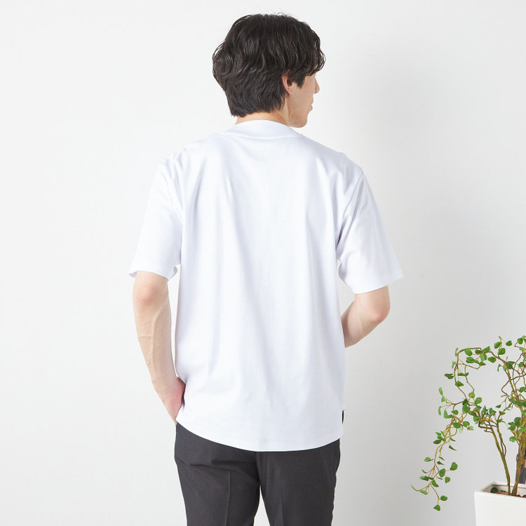 スーツセレクト 【発送在庫あり】【RBC】【半袖】究極の白 "美’s TEE" / クルーネック/ ホワイト/ 白