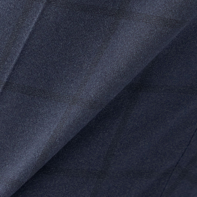 ブラックライン 【SLIM TAPERED】【春夏】0タックテーパードパンツ/ネイビー×ウィンドペン/ウエストシャーリング/ウォッシャブル/4S/※裾上げ済仕様 紺中間