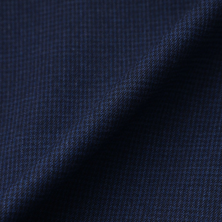 シルバーライン 【4S CROSS】【年間】セットアップジャケット/ネイビー×ハウンドトゥース/パッチポケット 紺中間