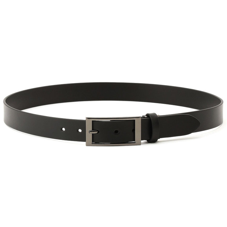 シルバーライン ピンバックルベルト 3.0cm幅/ブラック(ウエスト91cmまで対応) 黒