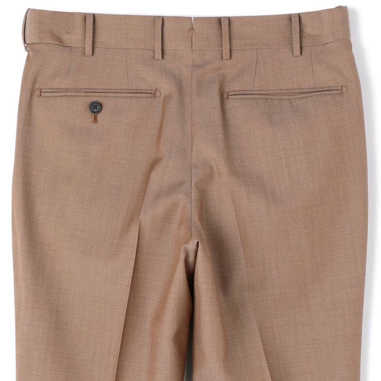 シルバーライン 【発送在庫あり】【CLASSICO TAPERED】【春夏】6釦2掛けダブルスーツ 2タック/ライトブラウン/チェンジポケット/MARZOTTO/※パンツ裾直し必要 茶淡色