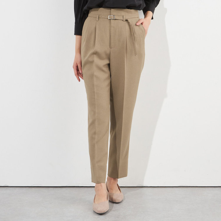 シルバーライン 【SILVER LINE】【年間】1釦シングルパンツスーツ/ベージュ/ウォッシャブル/Naturemier/4S SUSTAINABILITY&ECOLOGY FABRIC/※パンツ裾上げ済仕様 茶淡色