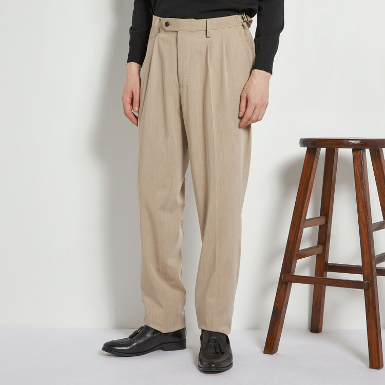 【RBC】【春夏】2タックサイド尾錠パンツ/裾上げ済仕様