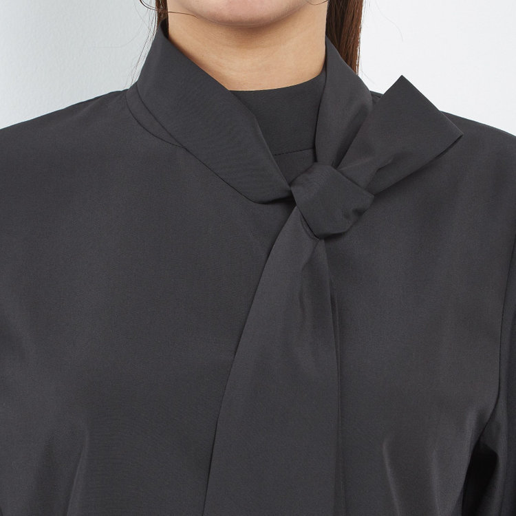 シルバーライン 【SILVER LINE/長袖】ボウタイブラウス/ブラック 黒