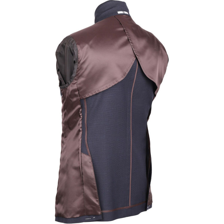 スーツセレクト 【発送在庫あり】【CLASSICO TAPERED】【春夏】2釦シングルスーツ 1タック/ネイビー×チェック/REDA ACTIVE/NEW ZEALAND WOOL MERINO/SHOWER CLEAN ネイビー系(紺)